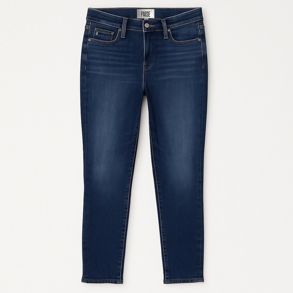 PAIGE Denim - PAIGE Hoxton Slim Jeans Dori Distressed Dark Wash Women's Size 26